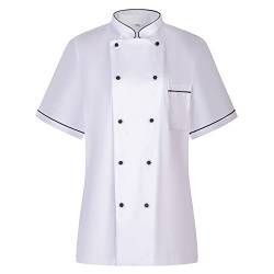 MISEMIYA - Küchenjacke für Damen - Uniformen Chef Damen Jacke Damen Küche - Ref.849B, Blanco, Small von MISEMIYA