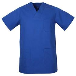 MISEMIYA - Medizinische Uniformen Unisex Top Krankenschwester Krankenhaus Berufskleidung - Large, Blau Royal von MISEMIYA