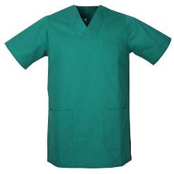 MISEMIYA - Medizinische Uniformen Unisex Top Krankenschwester Krankenhaus Berufskleidung - X-Large, Grün von MISEMIYA