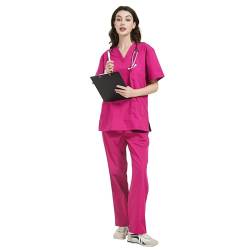 MISEMIYA - Unisex-Schrubb-Set - Medizinische Uniform mit Oberteil und Hose ref.6801-6802 - Large, Fucisa 68 von MISEMIYA