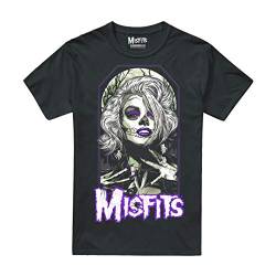 MISFITS Herren Original T-Shirt, Schwarz (Schwarz Schwarz), XL von MISFITS