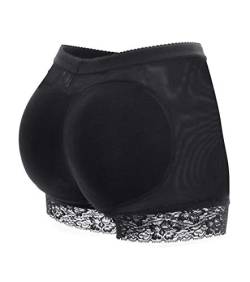 MISS MOLY Damen Push-Up Po und Butt Lifter Frauen Hohe Taille Enhancer Unterwäsche Miederslip Höschen Nero L von MISS MOLY