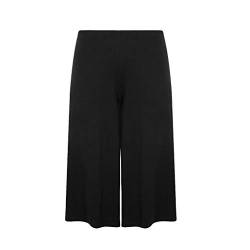 MISS 'N' MAM Damen-Culottes aus weichem Jersey, Standard- und Übergrößen 42-54 Gr. 50, Schwarz von MISS 'N' MAM