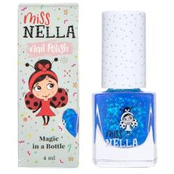 Miss Nella COOL KID- Spezieller Blau Nagellack für Kinder, Peel-Off-Formel, wasserbasiert und geruchsneutral von MISS NELLA