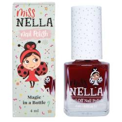 Miss Nella FAV TEACHER- Spezieller Bordeaux Nagellack für Kinder, Peel-Off-Formel, wasserbasiert und geruchsneutral von MISS NELLA