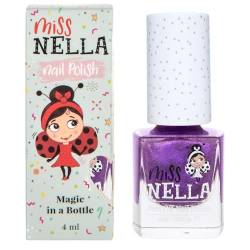 Miss Nella Galactic Unicorn– abziehbarer Nagellack speziell für Kinder, lila, Peel-Off-Formel, ungiftig, wasserbasiert und geruchsneutral von MISS NELLA