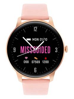 MISSGUIDED Damen Smart Watch mit rosa Armband von MISSGUIDED