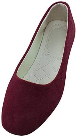 MISSMAO Damenschuhe Ballerinas Klassische Ballerinas Flache Schuhe Schnüren Klassische Ballerinas Komfort und Stil,Weinrot,EU 39 von MISSMAO