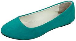 Stiefel Damen Flachschuhe Einzel Schuhe Frauen Sandalen Casual Halbschuhe Comfort Sohle Freizeitschuh Wildleder,Gras-Grün,EU 40 von MISSMAO