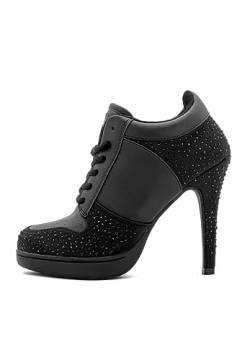 MISSY ROCKZ YES I ROCKZ 2.0 Sparkling Black, Größe:EU 41 / UK 8 / US 10, Absatz:10.5 cm von MISSY ROCKZ