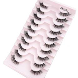 10 Paar Falsche Wimpern Natürliche Halbe Wimpern Kurze Wispy Wimpern Packung Mit Weichen Gefälschten Halben Wimpern Wispy Cluster Wimpern Dd Unter 9 von MISUVRSE