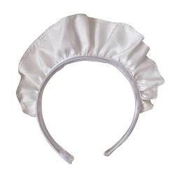 Frauen Breiter Kopfschmuck Schöne Weiße Maid Stirnbänder Cosplay Kopfschmuck Gothic Neuheit Haar Hoop Requisiten Maid Kopfschmuck Gothic Kopfbedeckungen von MISUVRSE