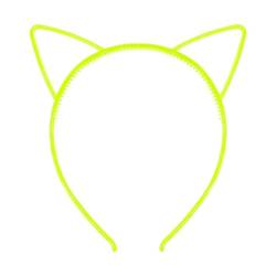 MISUVRSE Halloween Katze Ohr Form Stirnbänder Langlebig Haar Hoop Leuchtende Stirnbänder Für Erwachsene Teens Karneval Party Liefert Leuchtende Haarband Für Frauen von MISUVRSE