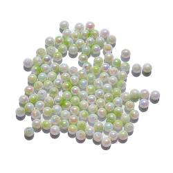 MISUVRSE Schmuckzubehör 8 Mm Mehrfarbig Plattiert Acryl ABS Lose Perlen Imitations Abstandsperlen Für Die Armbandherstellung von MISUVRSE