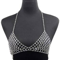 Urlaub Freizeit Nachtclub Brustkette Körper Bikini Kunstdiamant BH Kette Top BH Kette Bikiniketten für Frauen sexy Bikiniketten von MISUVRSE