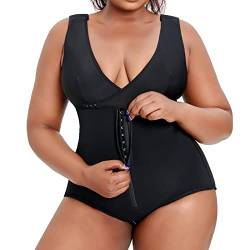 MITALOO Shapewear Damen Body Shaper Bodysuits Fajas Stark formende Shapewear mit integriertem BH Taillenformer Bauchformung von MITALOO