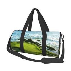 Casual Große Kapazität Runde Strandtasche Golfplatz Duffel Tasche Sport Training Runde Tasche Zylinder Tasche, Beach-Golfplatz, Einheitsgröße von MIWOIE