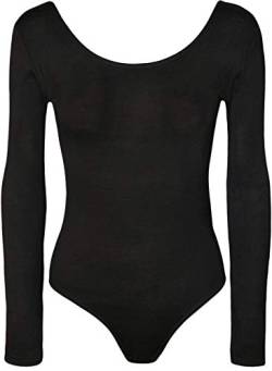Damen Sommer Langarm Stretch Body Damen Trikot Körper Top Stretch Tshirt (schwarz, M/L 40-42) von MIXLOT