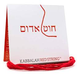 Der ORIGINAL Kabbalah String aus Israel RED STRING Kabbalah Armband Pack - 150 CM Red String für bis zu sieben Evil Eye Protection Armbänder - Gebet, Segen und Anleitung enthalten! von MIZZE Made for Luck