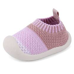 MK MATT KEELY Baby Lauflernschuhe Mädchen Weiche Mesh Atmungsaktive Krabbelschuhe Babyschuhe 0-4 Jahre,Rosa,EU 19(CN 14 von MK MATT KEELY