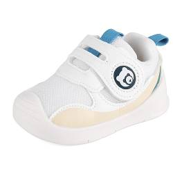 MK MATT KEELY Baby Schuhe Jungen Mädchen Lauflernschuhe Baby rutschfest Shoes with Weiche Sohle,Weiß,EU18(CN15) von MK MATT KEELY