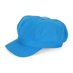 MK MATT KEELY Schirmmütze Damen Baskenmütze Newsboy Barett Cap Damen Ballonmütze mit Visier für Vier Jahreszeiten,Blau von MK MATT KEELY