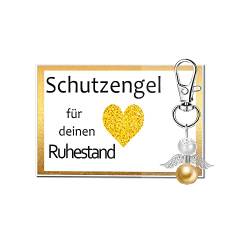 MKISHINE Schutzengel Schlüsselanhänger Geschenk Geschenkkarte für den Ruhestand - Kollegin, Arbeit, Büro, Abschied, Glücksbringer, Glückwunschkarte von MKISHINE