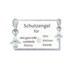 MKISHINE Schutzengel Schlüsselanhänger Geschenk für eine ganz tolle werdende Mama & den kleinen Krümel - Glücksbringer Schwangerschaft Baby unterwegs von MKISHINE