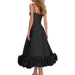 Abendkleider Für Damen Große Swing Party Kleid Für Frauen Sommer DREI EINE Linie Kleid Kleid Elegant Etuikleid Schwarz Cocktailkleid Damen Elegant von MKIUHNJ