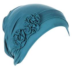 Blumenkopf-Hut-Kappe Ethnischer böhmischer Blumen-Haar-Abdeckungs-Verpackungs-Turban-Kopfbedeckungs-Turban-Kappe Plissee-Hut Fahrrad Anzug Männer von MKIUHNJ