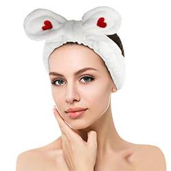 Hydrotherapie-Stirnband 1 Stück Schleife Haarband Damen Gesichts Make-up Stirnband Weiche Koralle Samt Stirnband Zum Duschen Gesicht waschen Anzug Mit Stirnband von MKIUHNJ