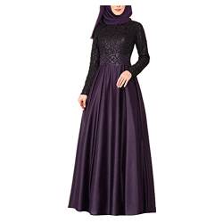 MKIUHNJ Hijab Kleid Kleidung Kleidung Frauen Arabische Moslems Abaya Stitching Jilbab Spitze Kaftan Islamische Maxi Frauenkleid Winterkleid Damen Hijab Kleider Frauen Islamischen von MKIUHNJ