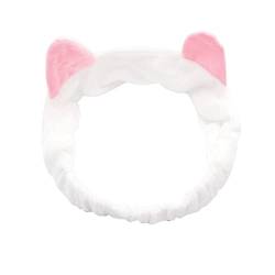 Spa-Stirnband zum Waschen des Gesichts Make-up-Stirnband Hautpflege-Stirnband Katzenohren-Stirnband für die Gesichtsbehandlung Haarband Binden von MKIUHNJ