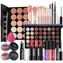 15St Schminkkasten Make-Up Set, Professionelles Kosmetische Schmink Set mit Lidschatten Lippengloss Rouge Concealer Usw, Multifunktions Kosmetik Produkte Set für Teenager-Mädchen Frauen#1 von MKNZOME