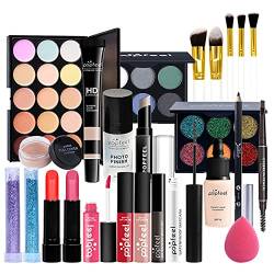 25St Schminkkasten Make-Up Set, Professionelles Kosmetische Schmink Set mit Lidschatten Lippengloss Rouge Concealer Usw, Multifunktions Kosmetik Produkte Set für Teenager-Mädchen Frauen#3 von MKNZOME