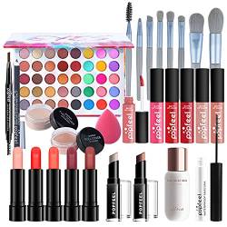 28St Schminkkasten Geschenkset Make-Up Set, Professionelles Kosmetische Schmink Set mit Lidschatten Lippengloss Rouge Concealer Usw, Multifunktions Kosmetik Produkte Set für Teenager-Mädchen Frauen#5 von MKNZOME