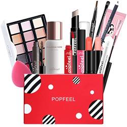 Professionelles Make-up Sets, MKNZOME Schminkset mit Schminktasche Schminkkoffer Mädchen Gefüllt Frauen Makeup Paletten Kosmetik Lidschatten Lipgloss Geburtstags Weihnachten Geschenkset von MKNZOME