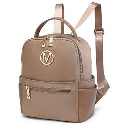 MKP Mini-Rucksack für Mädchen und Frauen, modisch, niedlich, mehrere Taschen, kleine Tagesrucksäcke, Büchertasche, Schultasche mit Reißverschlusstasche vorne, Small, Modischer Mini-Rucksack von MKP COLLECTION