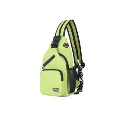 Crossbody-Tasche Sling Rucksack Tasche Diebstahl Reisetasche Multi Taschen Brust Sling Reisetasche Crossbody Bag Tasche Schulter, grün, Einheitsgröße von MLEHN
