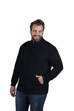 Doppel-Fleece Jacke Plus Size Herren, Schwarz-Hellgrau, 4XL von MM Spezial