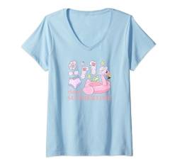Damen Süßer Sommer — lustiger Sommer T-Shirt mit V-Ausschnitt von MM Squad