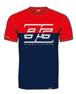 MM93 T-Shirt Marc Marquez Bicolor 93 Zoll, offizielles MotoGP, blau, S von MM93