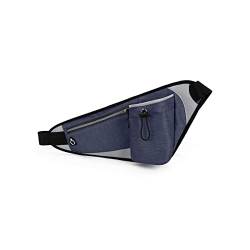 MMRTDJDR Dunkelblaue tragbare Lauftasche mit Wasserflaschenhalter - ideal für Fitness, Sport und Outdoor-Aktivitäten von MMRTDJDR