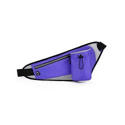 MMRTDJDR Purple Diagonal Waist Bag: Leichte Bauchtasche mit Wasserflaschenhalter für Outdoor-Aktivitäten von MMRTDJDR