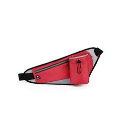 MMRTDJDR Rote tragbare Hüfttasche für Laufen, Fitness und Outdoor-Aktivitäten von MMRTDJDR