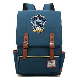Harry Potter Rucksack für Mädchen Jungen Leichte Büchertasche 7~15 Grade Student Pack Ravenclaw Army Blue von MMZ