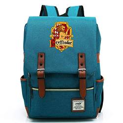 Harry Potter Rucksack für Schüler der Klassen 7 bis 15 Hogwarts Leichte Büchertasche Gryffindor Ocean Blue von MMZ