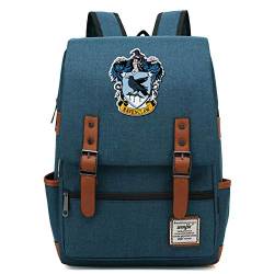 MMZ Harry Potter Rucksack für Jungen Leichte Büchertasche Multifunktionale Lunch-Tasche für Kinder Ravenclaw Army Blue von MMZ