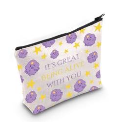 Adventure T-ime Cartoon inspiriertes Geschenk It's Great Being Alive with You Make-up-Tasche für Lumpy Space Princess Fan, Being Alive, Medium von MNIGIU