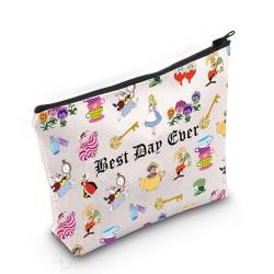 Alice Cartoon Movie Merchandise Best Day Ever-Kosmetiktasche für Alice Fans Märchen Geschenk, AIW Tasche, Medium von MNIGIU